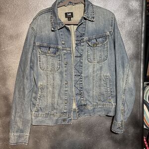 VTG 70s 80s Lee Denim Jean Jacket Trucker Men’s  M Faded Color MR Tag Fall
